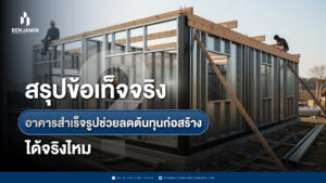 สรุปข้อเท็จจริง อาคารสำเร็จรูปช่วยลดต้นทุนก่อสร้างได้จริงไหม